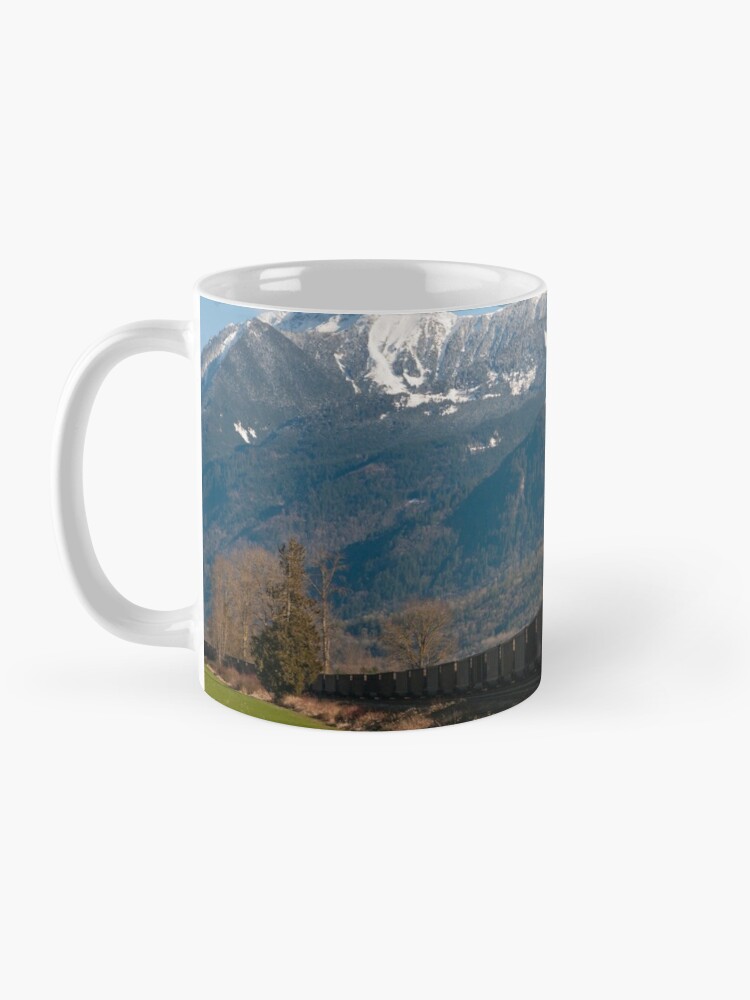 Canadian Pacific westbound under Mt. Cheam Coffee Mug Custom Mugs