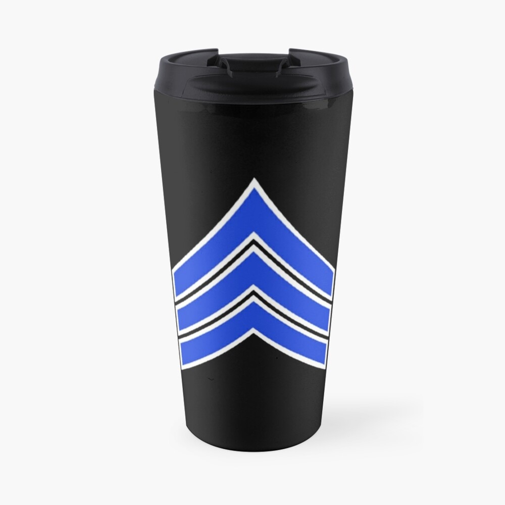 Police Sergeant Travel Coffee Mug Breakfast Cups
