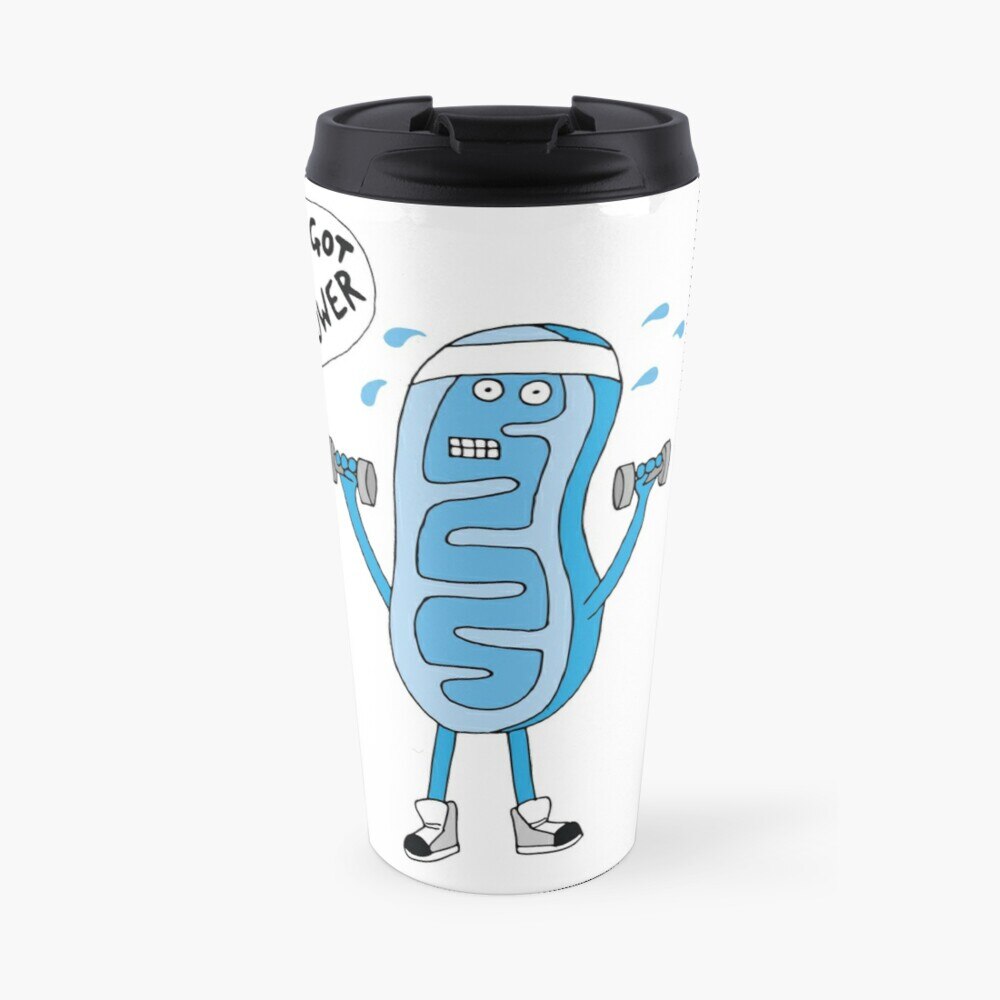 Funny Mitochondria - I've Got The Power of BiologyTravel Coffee Mug Turkish Tea Cups A Cup For Coffee