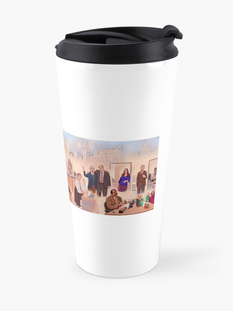 The Office Cast Mural Travel Coffee Mug Mugs Coffee Cups Thermos Cup