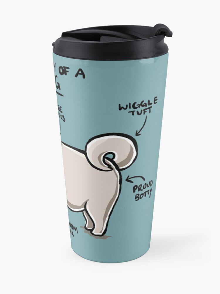 Anatomie von ein Mops Reise Kaffee Becher Große Kaffee Tassen Kreative Tassen