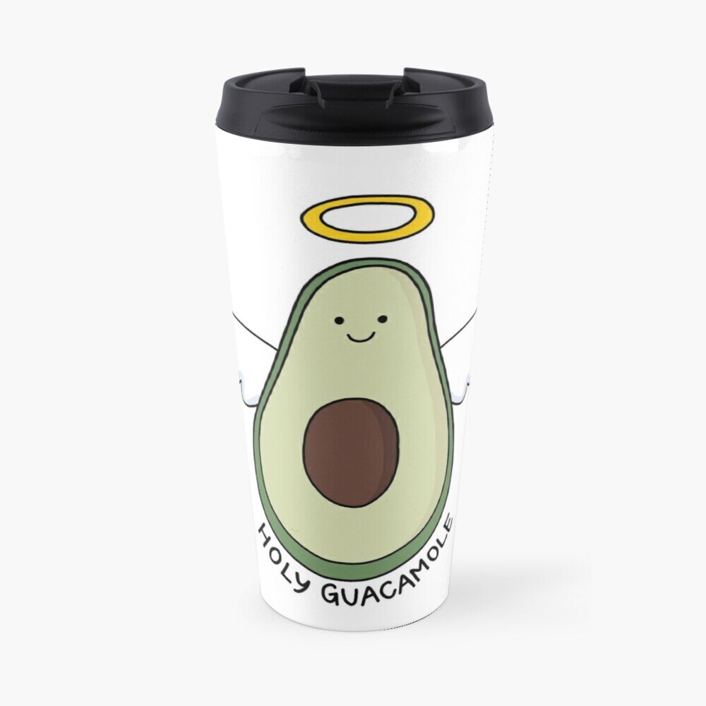 Heiligen Guacamole' Avocado Darstellung Reise Kaffee Becher Tassen Für Cafe