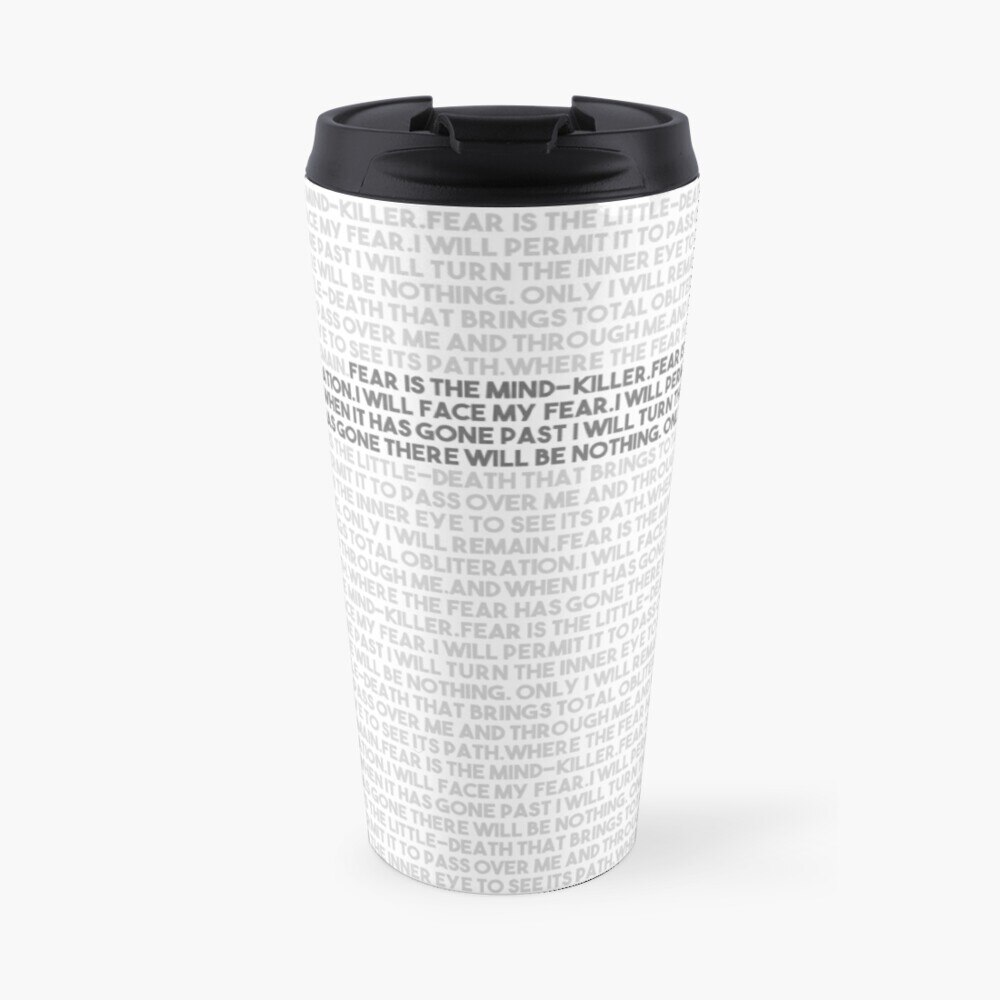 Litany against fear Travel Coffee Mug Breakfast Cups Coffee Travel Mug