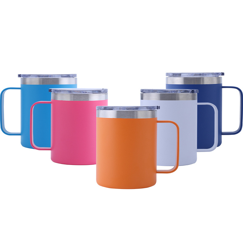 304 stainless steel mug double beer coffee milk mug creative heat preservation tea cup Japanese water cup 14oz