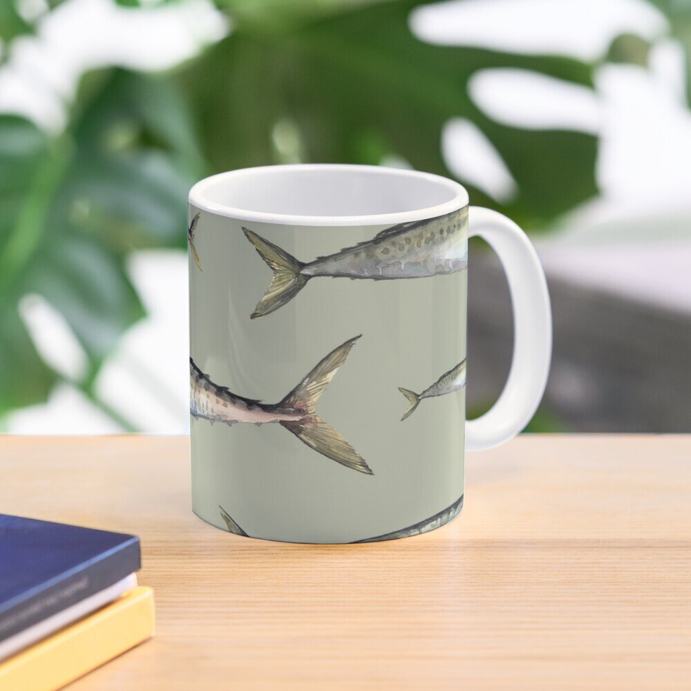 mackerel Coffee Mug Ceramic Cups Creative