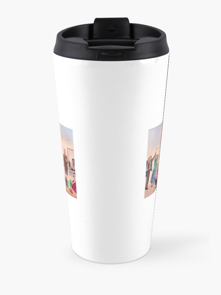 The Office Cast Mural Travel Coffee Mug Mugs Coffee Cups Thermos Cup