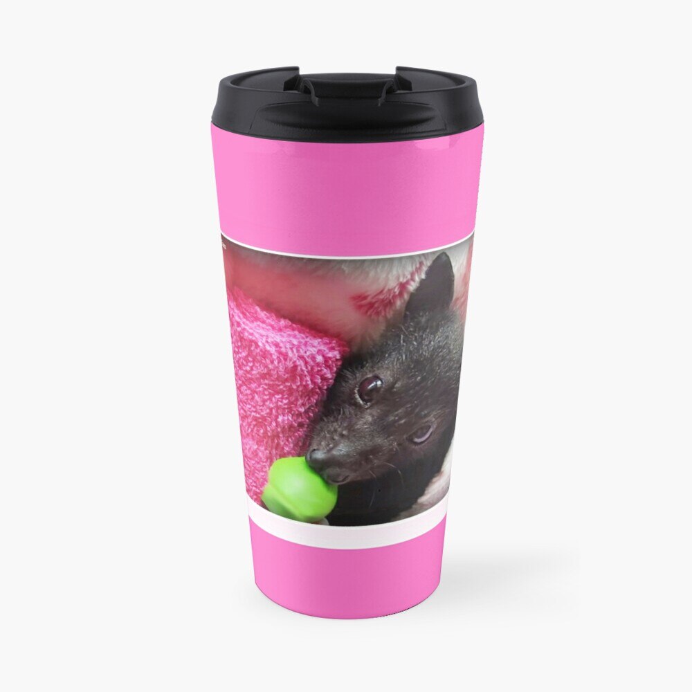 Batzilla - Batty for PINK! Miss Marigold with the Wiggly EarsTravel Coffee Mug Christmas Cups