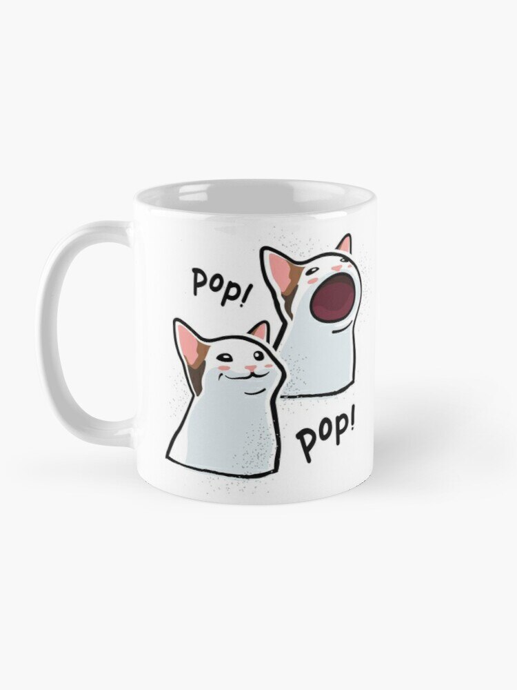 Pop Katze Meme / PopCat / Popping Katze Kaffee Becher Kaffee Tasse Keramik