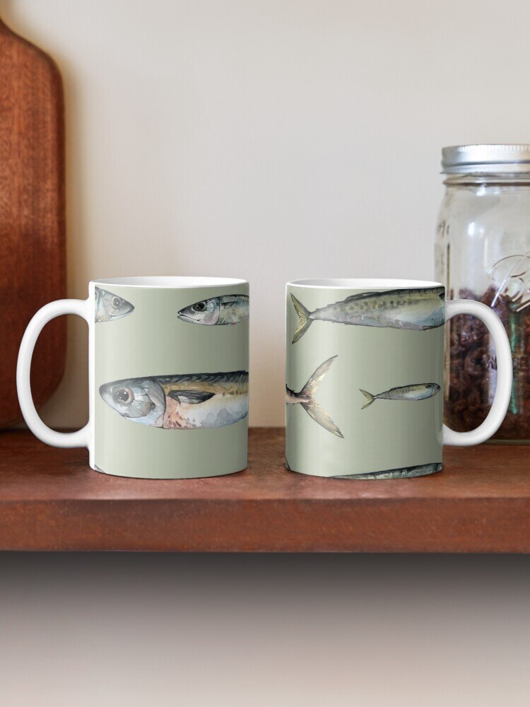 mackerel Coffee Mug Ceramic Cups Creative