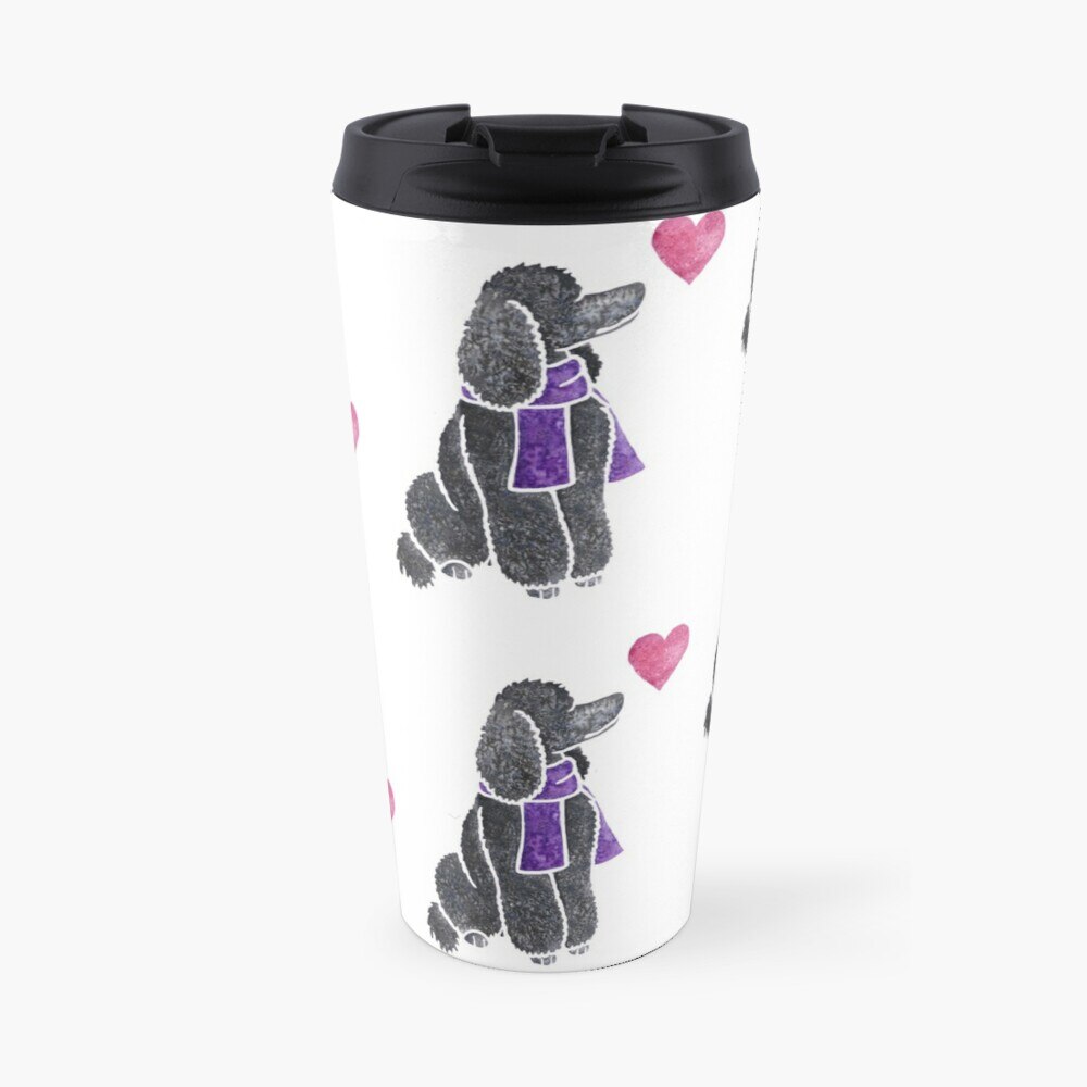 Watercolour Poodle Travel Coffee Mug A Cup For Coffee