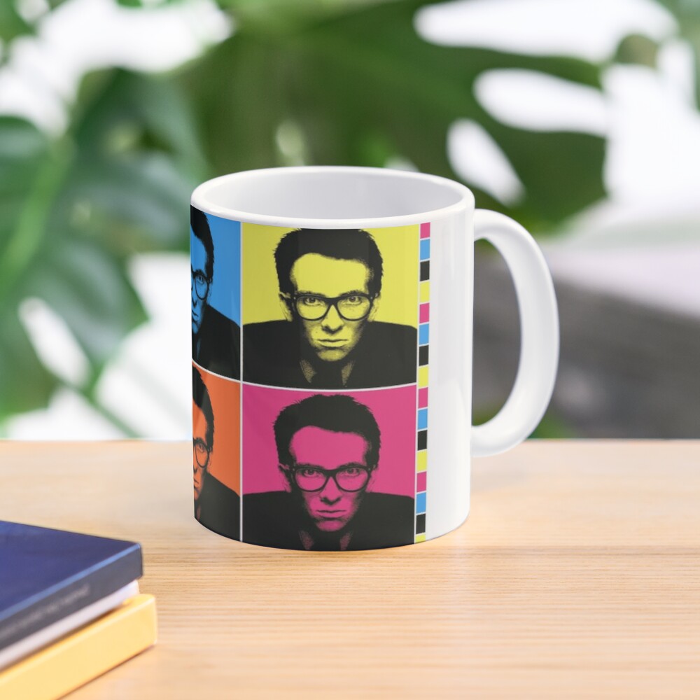 Elvis Costello art print Coffee Mug Reusable Coffee Cup