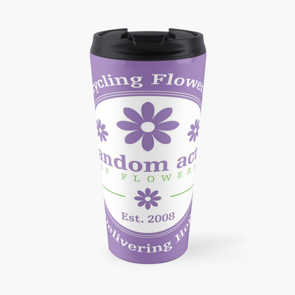 Random Acts of Flowers, Established 2008 Travel Coffee Mug Cute And Different Cups